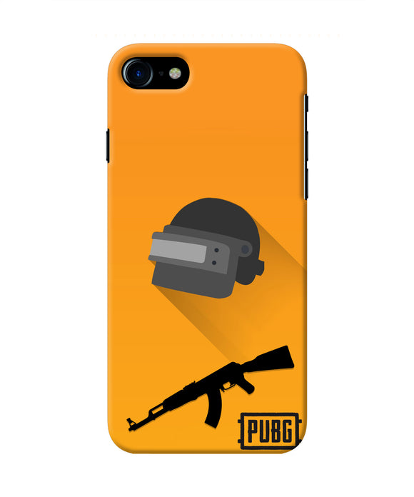 PUBG Helmet and Gun Iphone 8 Real 4D Back Cover