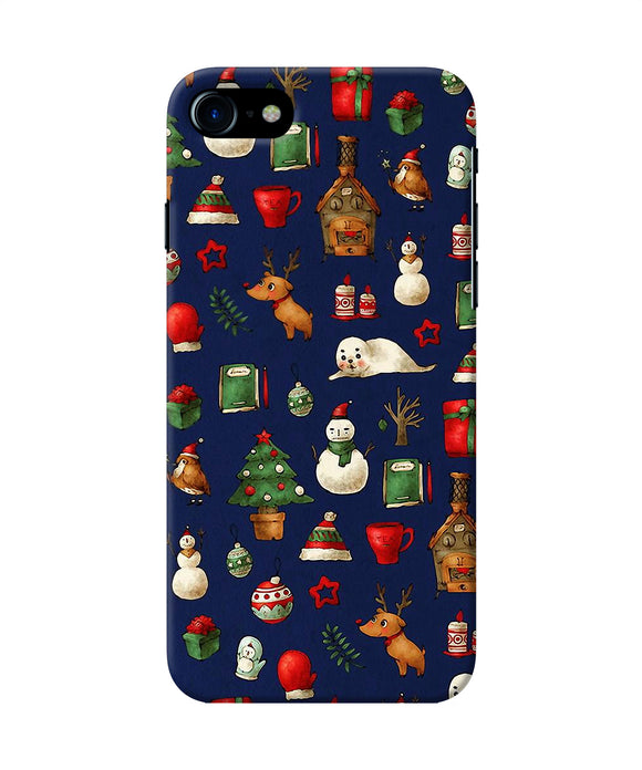 Canvas Christmas Print Iphone 8 / Se 2020 Back Cover