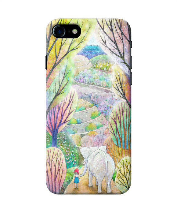 Natual Elephant Girl Iphone 8 / Se 2020 Back Cover