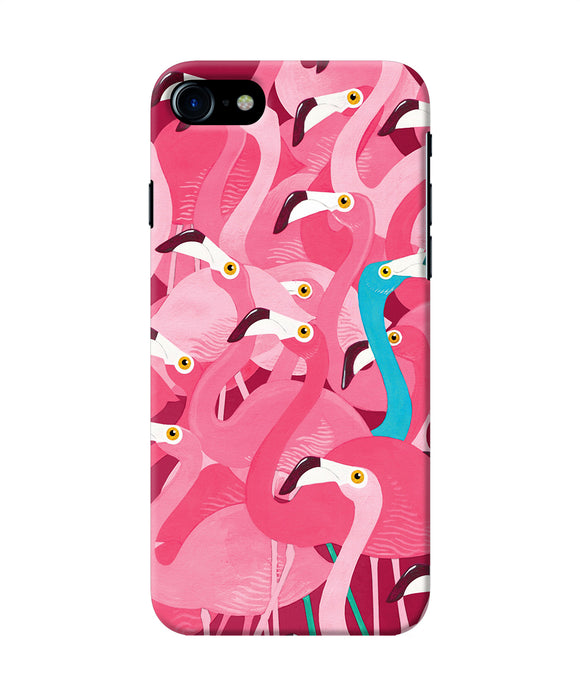 Abstract Sheer Bird Pink Print Iphone 8 / Se 2020 Back Cover
