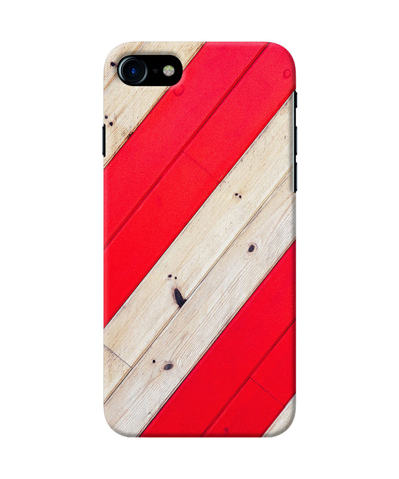 Abstract Red Brown Wooden Iphone 8 / Se 2020 Back Cover