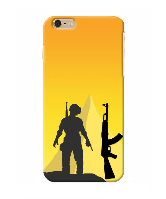 PUBG Silhouette Iphone 6 plus Real 4D Back Cover