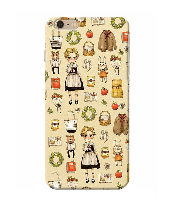 Canvas Girl Print Iphone 6 Plus Back Cover