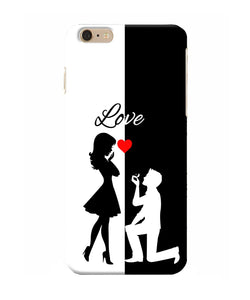 Love Propose Black And White Iphone 6 Plus Back Cover