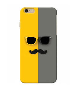 Mustache Glass Iphone 6 Plus Back Cover