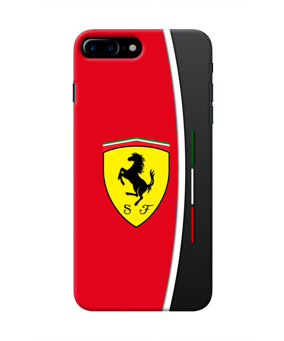 Ferrari Abstract Maroon Iphone 7 plus Real 4D Back Cover