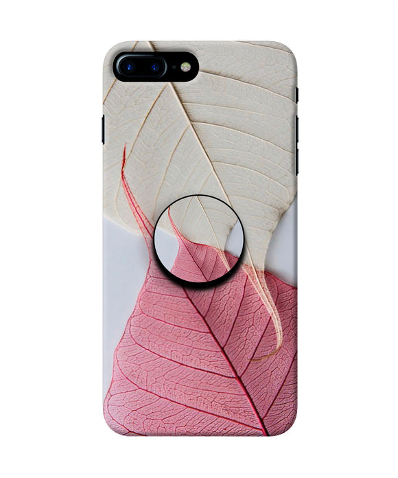 White Pink Leaf Iphone 7 plus Pop Case