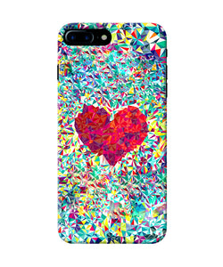 Red Heart Print Iphone 7 Plus Back Cover