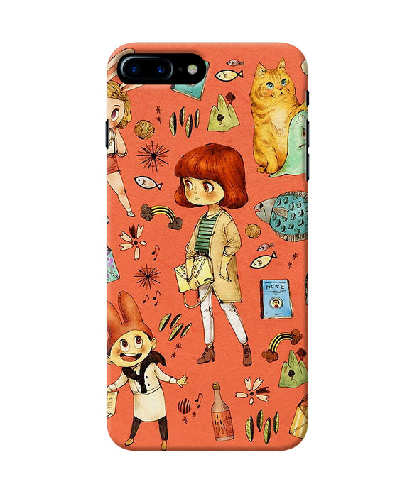Canvas Little Girl Print Iphone 7 Plus Back Cover