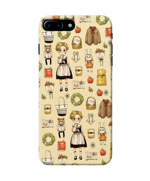 Canvas Girl Print Iphone 7 Plus Back Cover