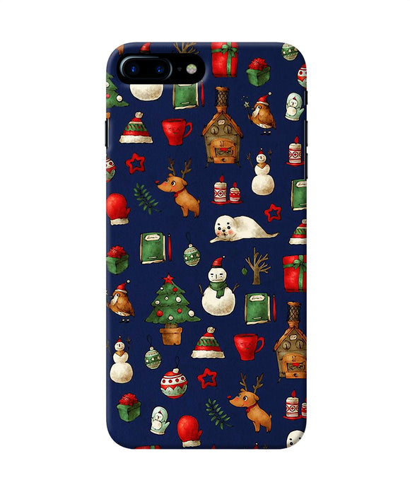 Canvas Christmas Print Iphone 7 Plus Back Cover