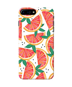 Abstract Orange Print Iphone 7 Plus Back Cover