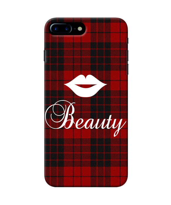 Beauty Red Square Iphone 7 Plus Back Cover