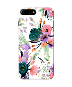 Abstract Flowers Print Iphone 7 Plus Back Cover