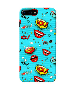 Lol Lips Print Iphone 7 Plus Back Cover