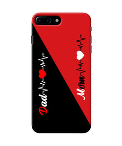 Mom Dad Heart Line Iphone 7 Plus Back Cover