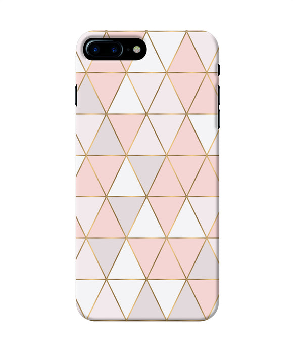 Abstract Pink Triangle Pattern Iphone 7 Plus Back Cover