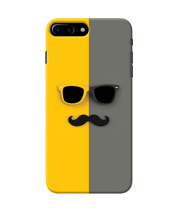 Mustache Glass Iphone 7 Plus Back Cover