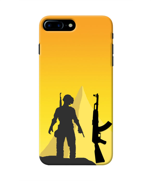PUBG Silhouette Iphone 8 plus Real 4D Back Cover