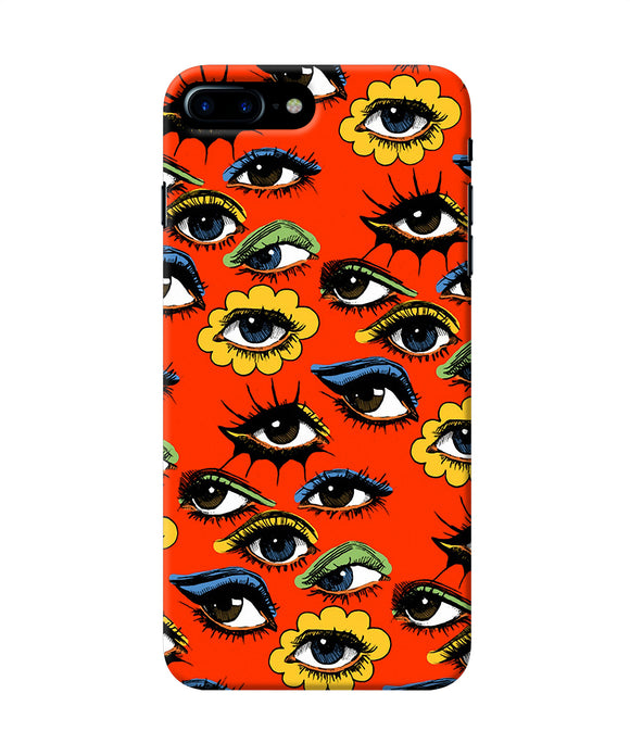 Abstract Eyes Pattern Iphone 8 Plus Back Cover