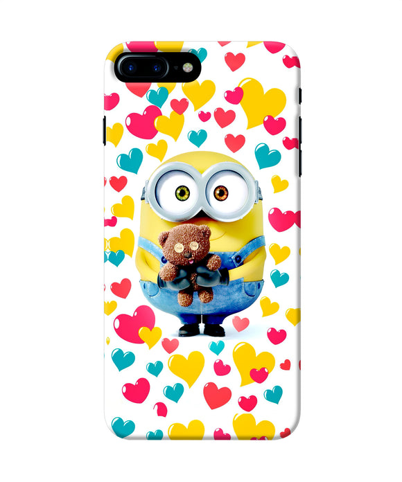 Minion Teddy Hearts Iphone 8 Plus Back Cover