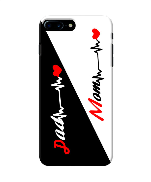 Mom Dad Heart Line Iphone 8 Plus Back Cover