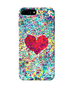 Red Heart Print Iphone 8 Plus Back Cover