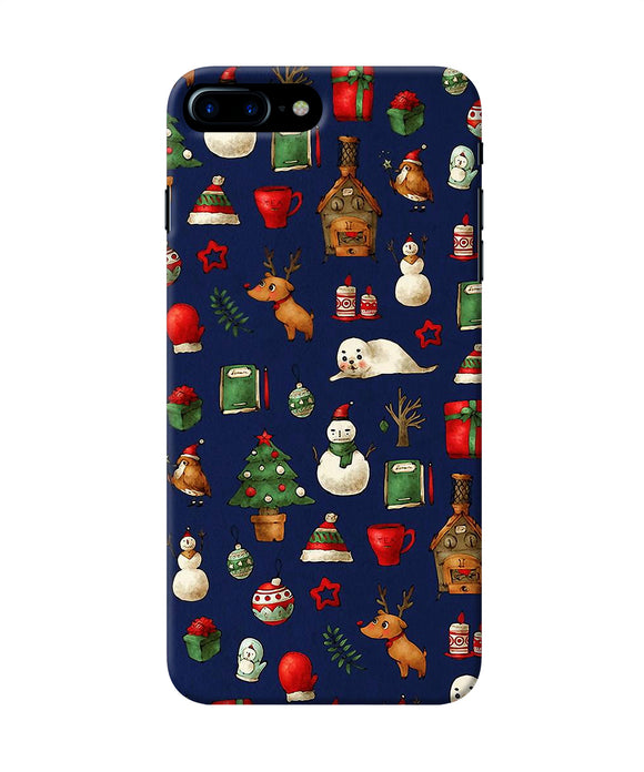 Canvas Christmas Print Iphone 8 Plus Back Cover