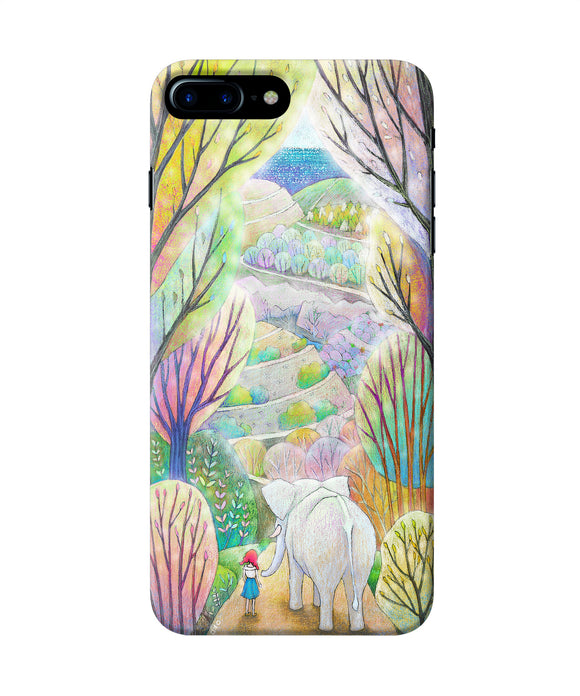 Natual Elephant Girl Iphone 8 Plus Back Cover