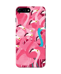 Abstract Sheer Bird Pink Print Iphone 8 Plus Back Cover