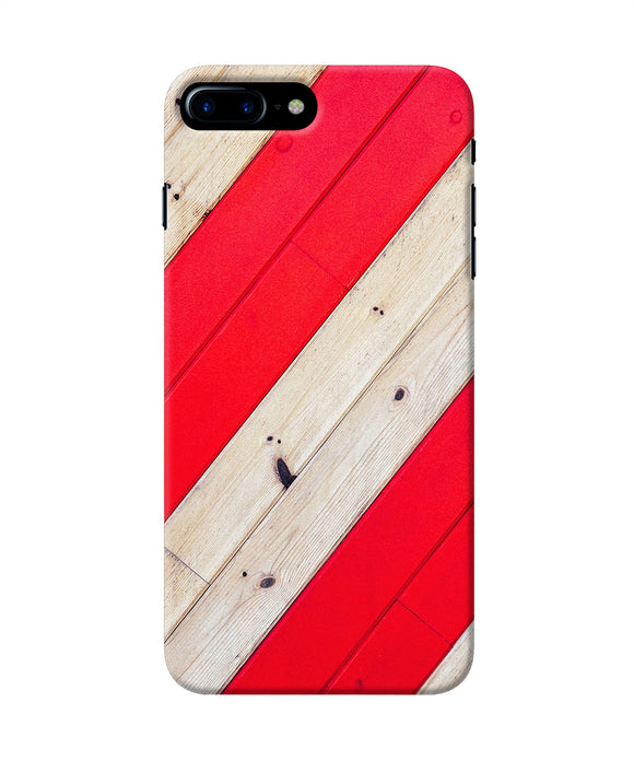 Abstract Red Brown Wooden Iphone 8 Plus Back Cover