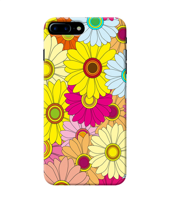 Abstract Colorful Flowers Iphone 8 Plus Back Cover