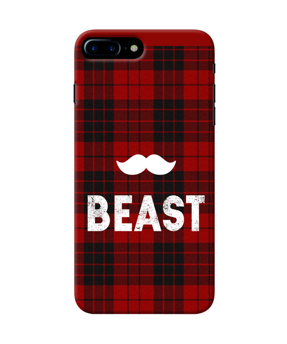 Beast Red Square Iphone 8 Plus Back Cover