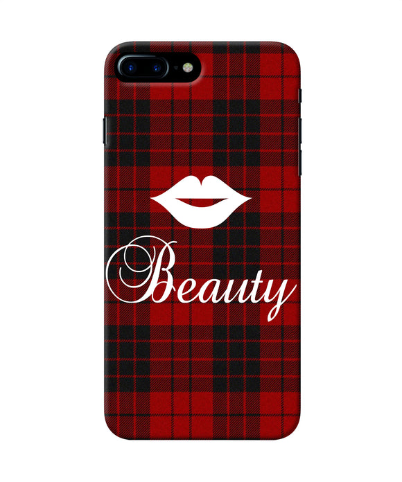 Beauty Red Square Iphone 8 Plus Back Cover