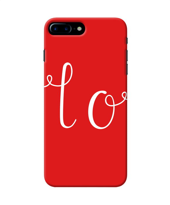 Love One Iphone 8 Plus Back Cover