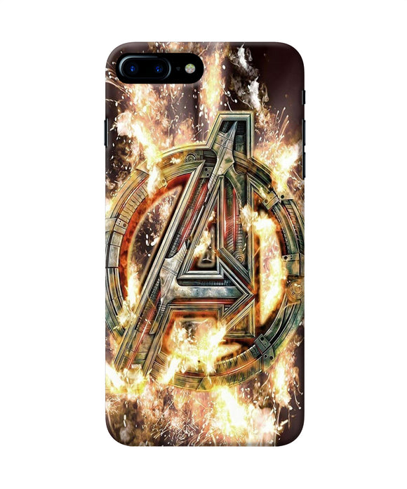 Avengers Burning Logo Iphone 8 Plus Back Cover