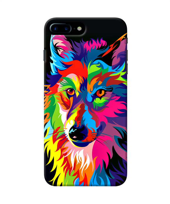 Colorful Wolf Sketch Iphone 8 Plus Back Cover