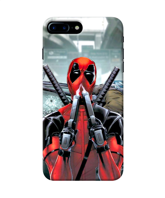 Deadpool With Gun Iphone 8 Plus Back Cover