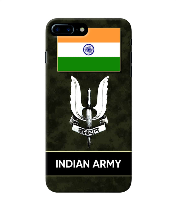 Indian Flag Balidan Logo Iphone 8 Plus Back Cover