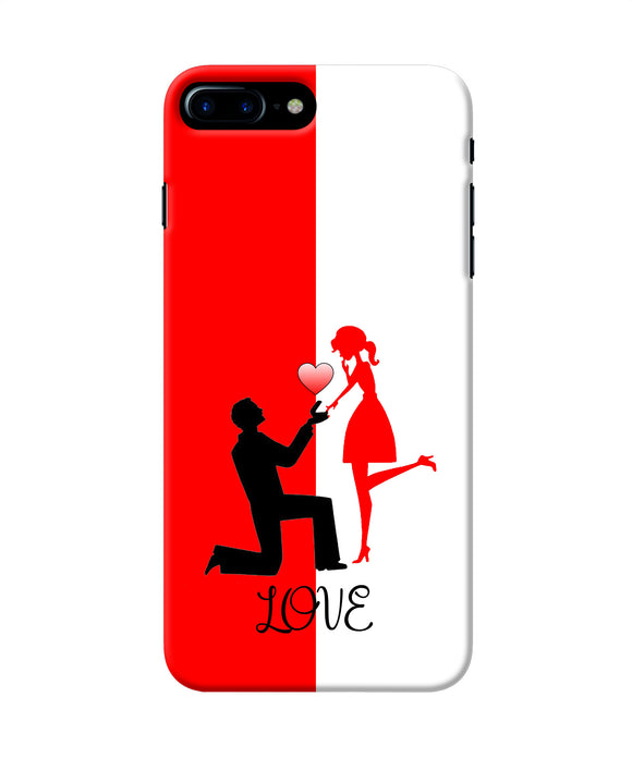 Love Propose Red And White Iphone 8 Plus Back Cover