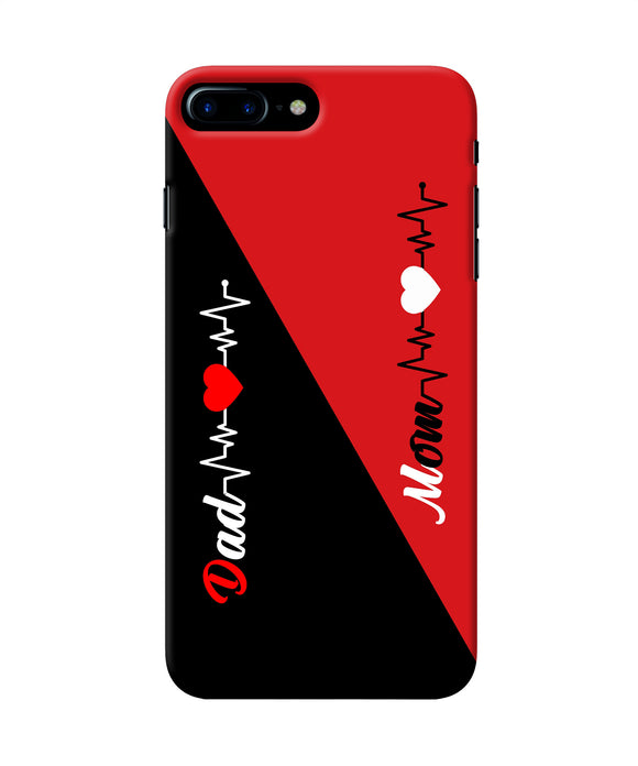 Mom Dad Heart Line Iphone 8 Plus Back Cover