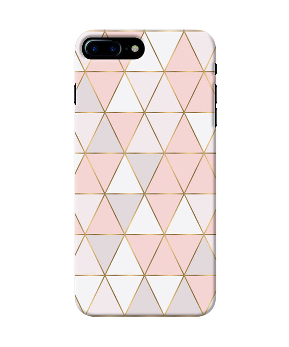 Abstract Pink Triangle Pattern Iphone 8 Plus Back Cover