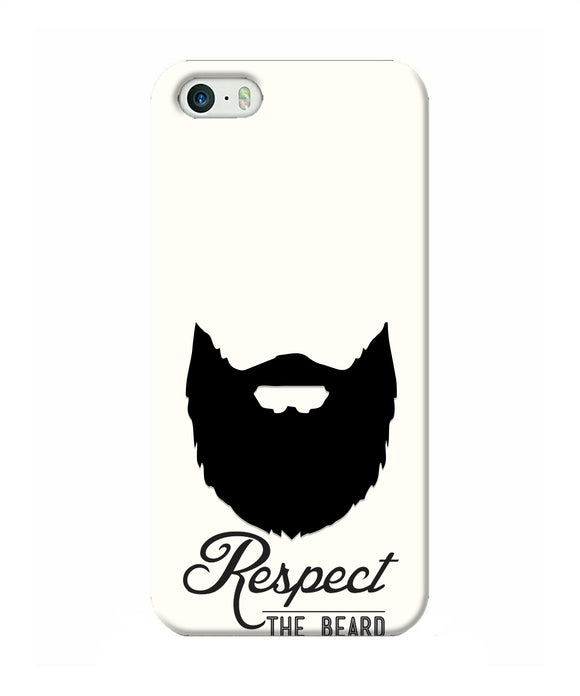 Respect the Beard Iphone 5/5s Real 4D Back Cover