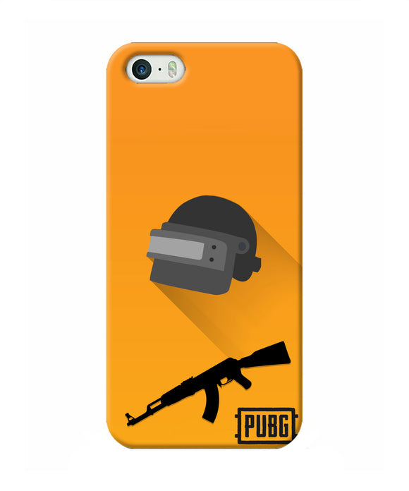 PUBG Helmet and Gun Iphone 5/5s Real 4D Back Cover