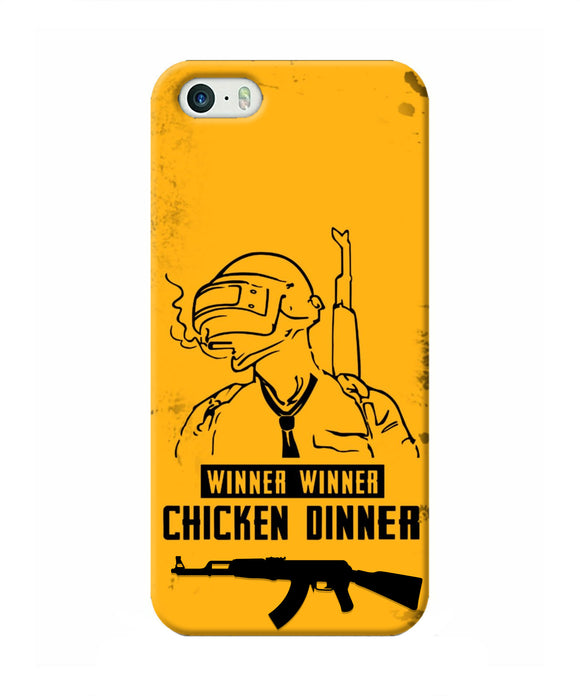 PUBG Chicken Dinner Iphone 5/5s Real 4D Back Cover