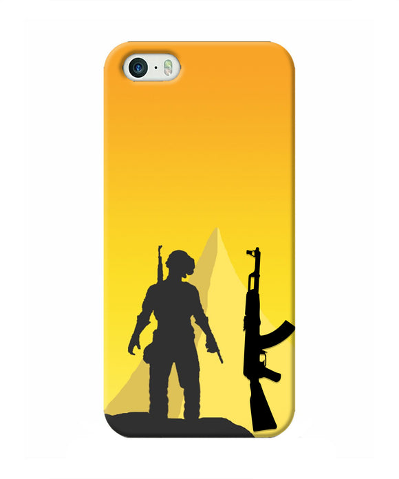 PUBG Silhouette Iphone 5/5s Real 4D Back Cover