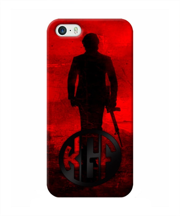 Rocky Bhai K G F Chapter 2 Logo iPhone 5/5s Real 4D Back Cover
