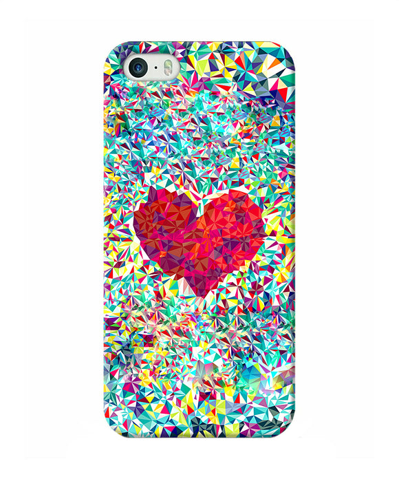 Red Heart Print Iphone 5 / 5s Back Cover