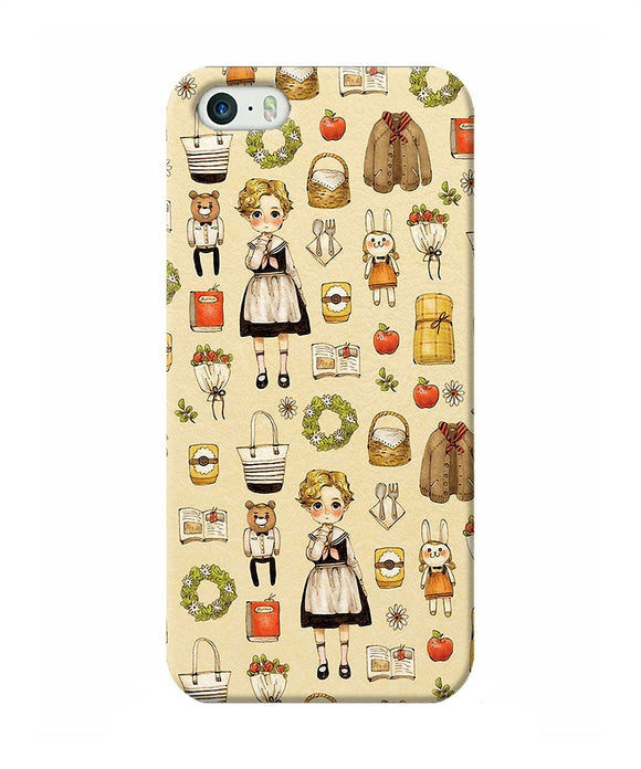 Canvas Girl Print Iphone 5 / 5s Back Cover