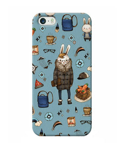 Canvas Rabbit Print Iphone 5 / 5s Back Cover